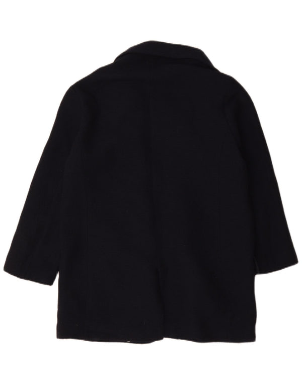 Zara Womens Open Blazer Jacket UK 16 Large Navy Blue Acryl