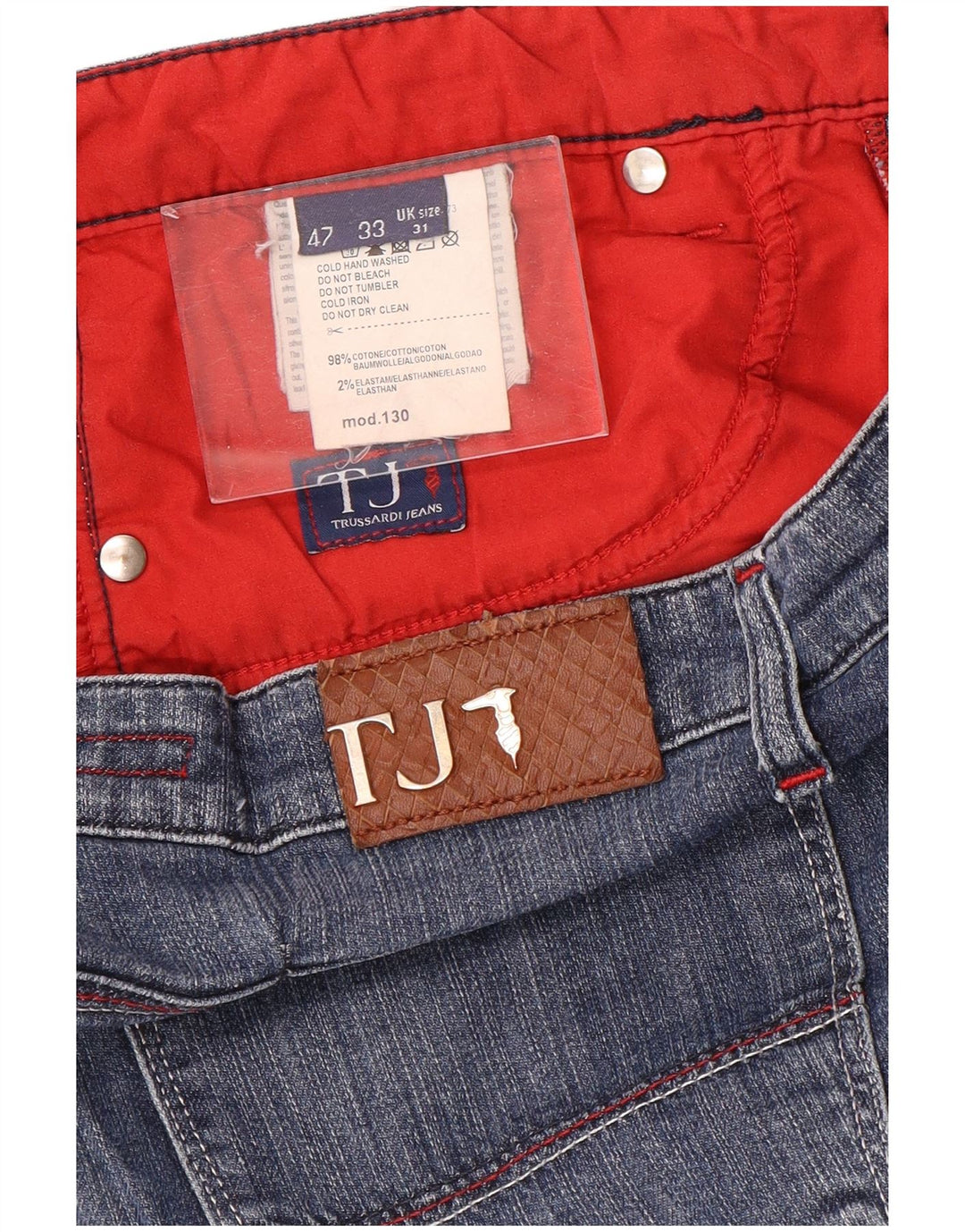 Trussardi Slim Jeans til kvinder W31 L27 Blå