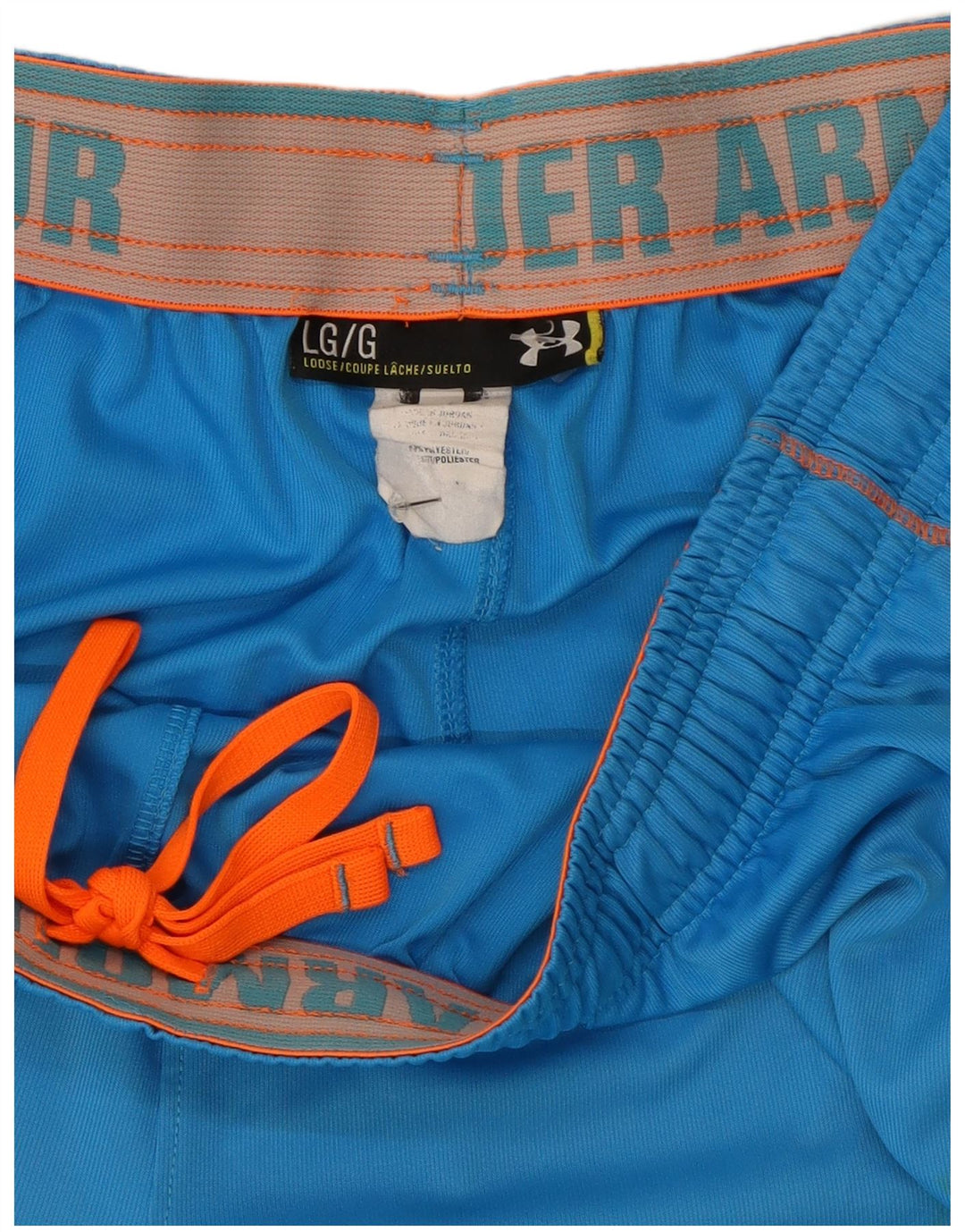 Under Armour Herre Loose Fit Sportshorts Store Blå Polyester