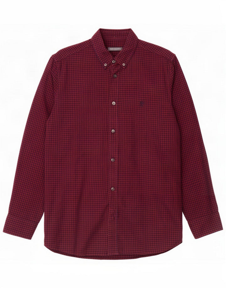 French Connection Herreskjorte Stor Burgundy Gingham