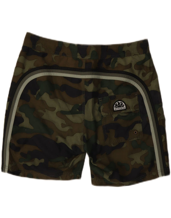 SUNDEK Herre badeshorts Medium Khaki Camouflage Polyester
