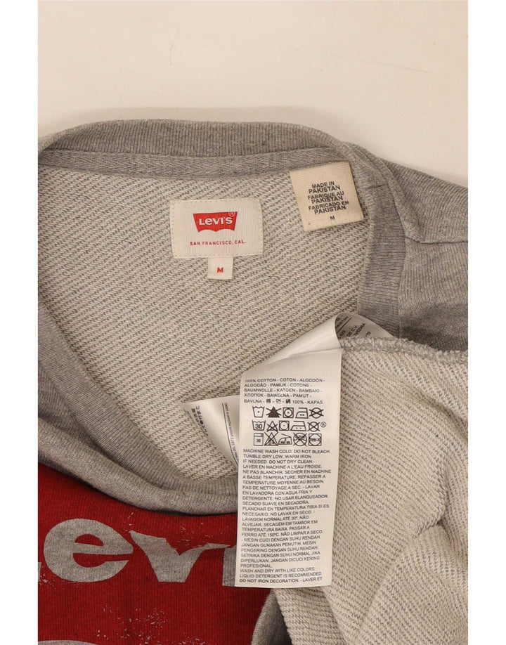 Levi's Herre grafisk sweatshirt Jumper Medium Grå Bomuld