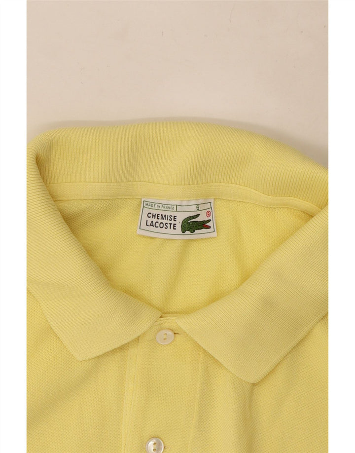 Lacoste Herre Polo Shirt Størrelse 6 XL Gul