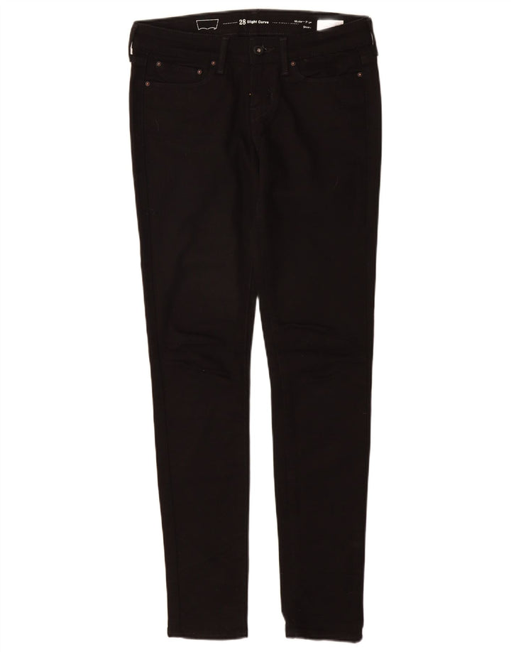 LEVI'S Dame Slight Curve Modern Rise Skinny Jeans W25 L30 Sort Bomuld