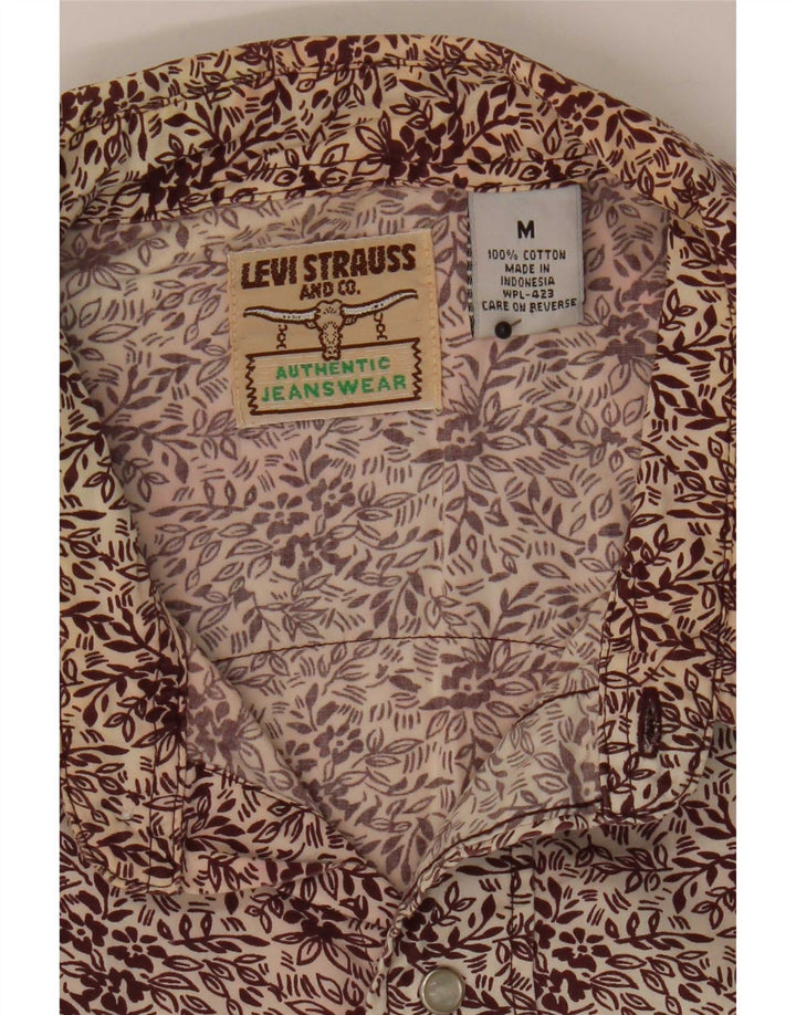 Levi's Herreskjorte Medium Burgundy Blomsterbomuld