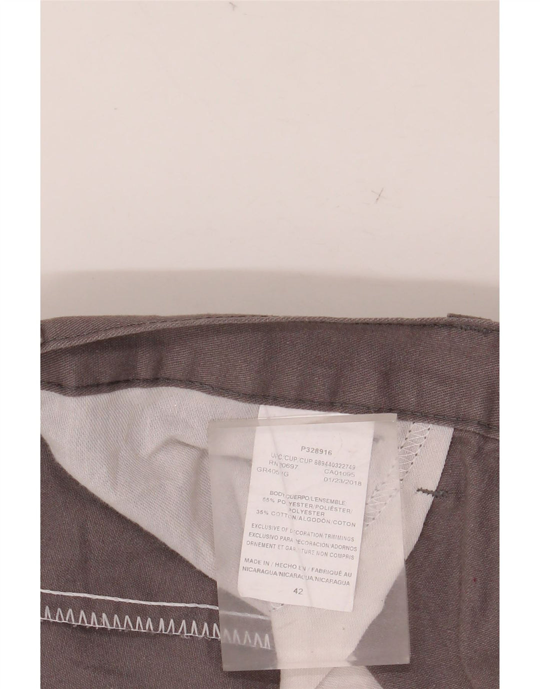 DICKIES Casual Shorts til mænd W42 2XL Grå Colourblock Polyester