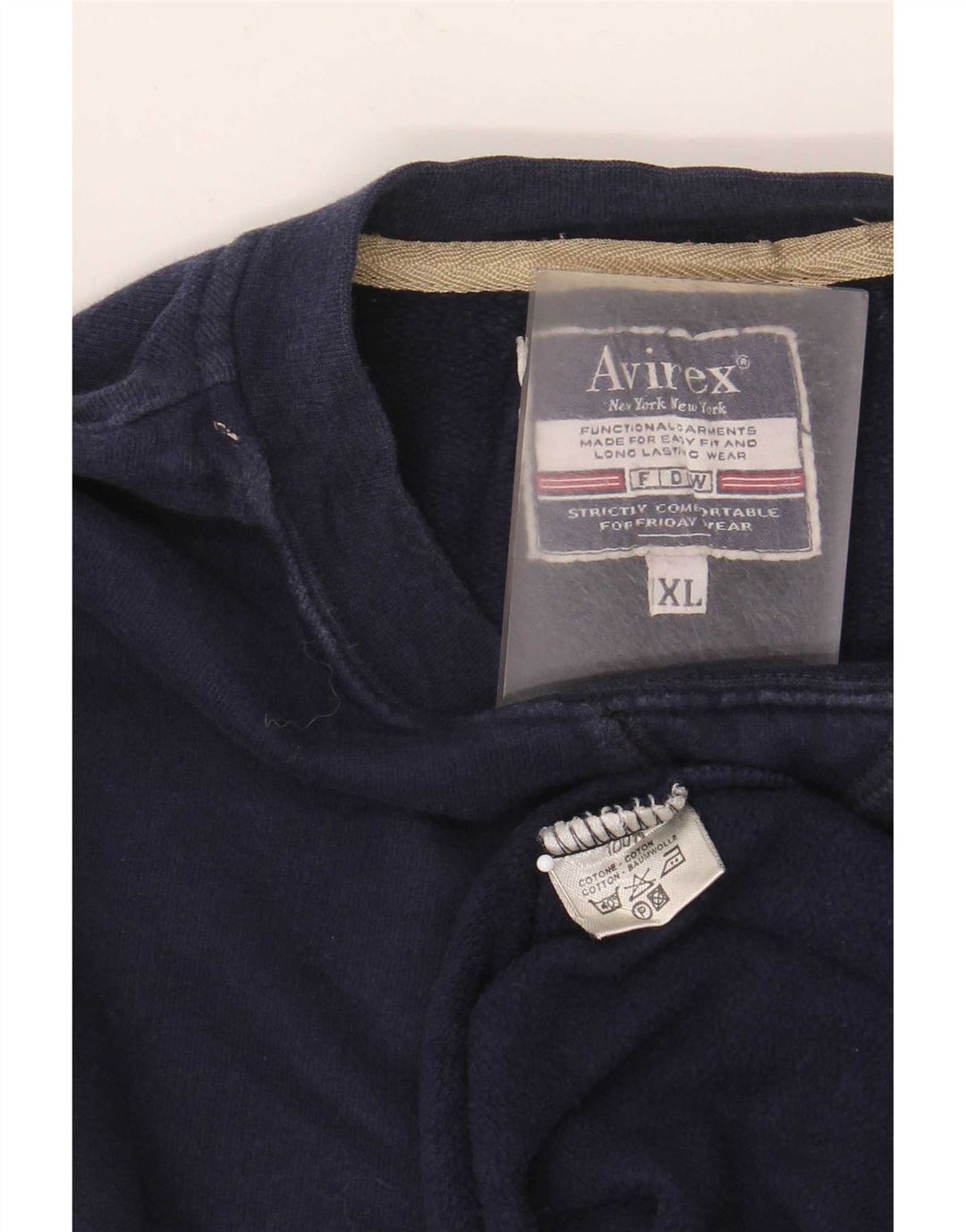 Avirex Herre Sweatshirt Jumper XL Marineblå Bomuld
