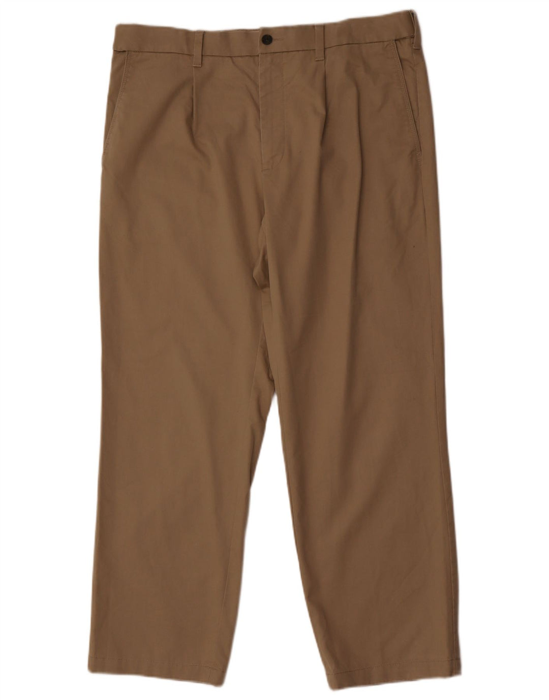 Marks & Spencer Herre Blue Harbor Lige Chinobukser W36 L29 Brun