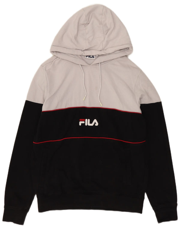 Fila Loose Fit Hoodie Jumper XS Hvid Colourblock Bomuld