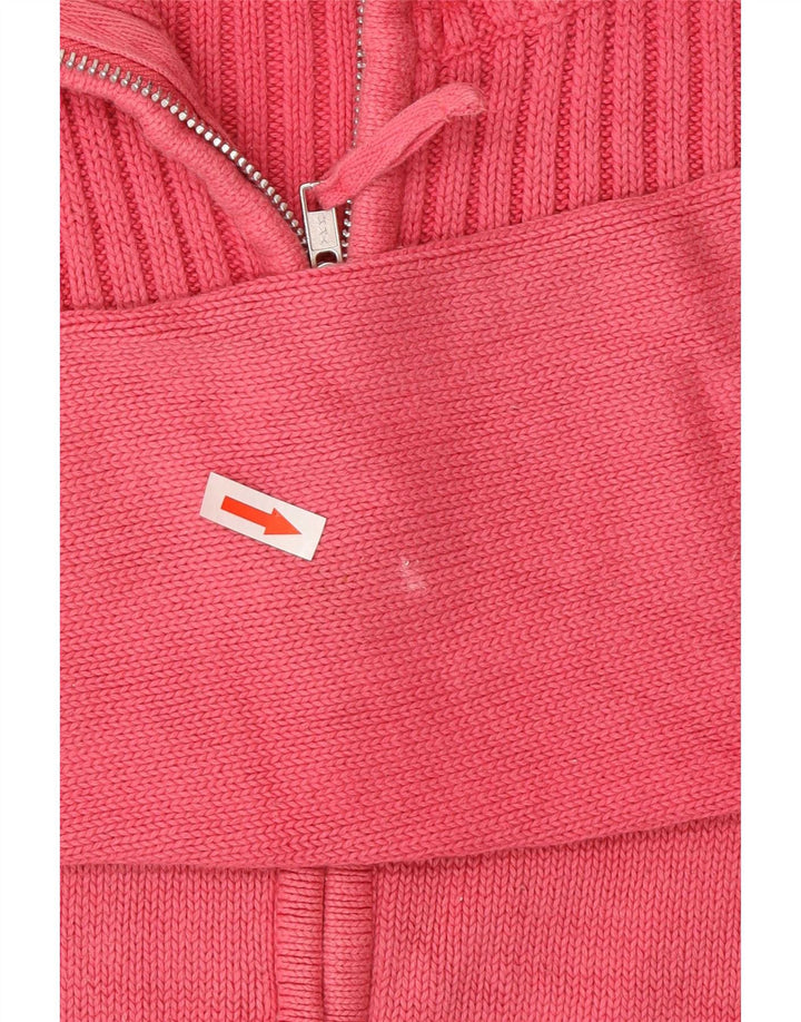 Marks & Spencer Dame Cardigan Sweater UK 16 Large Pink Bomuld