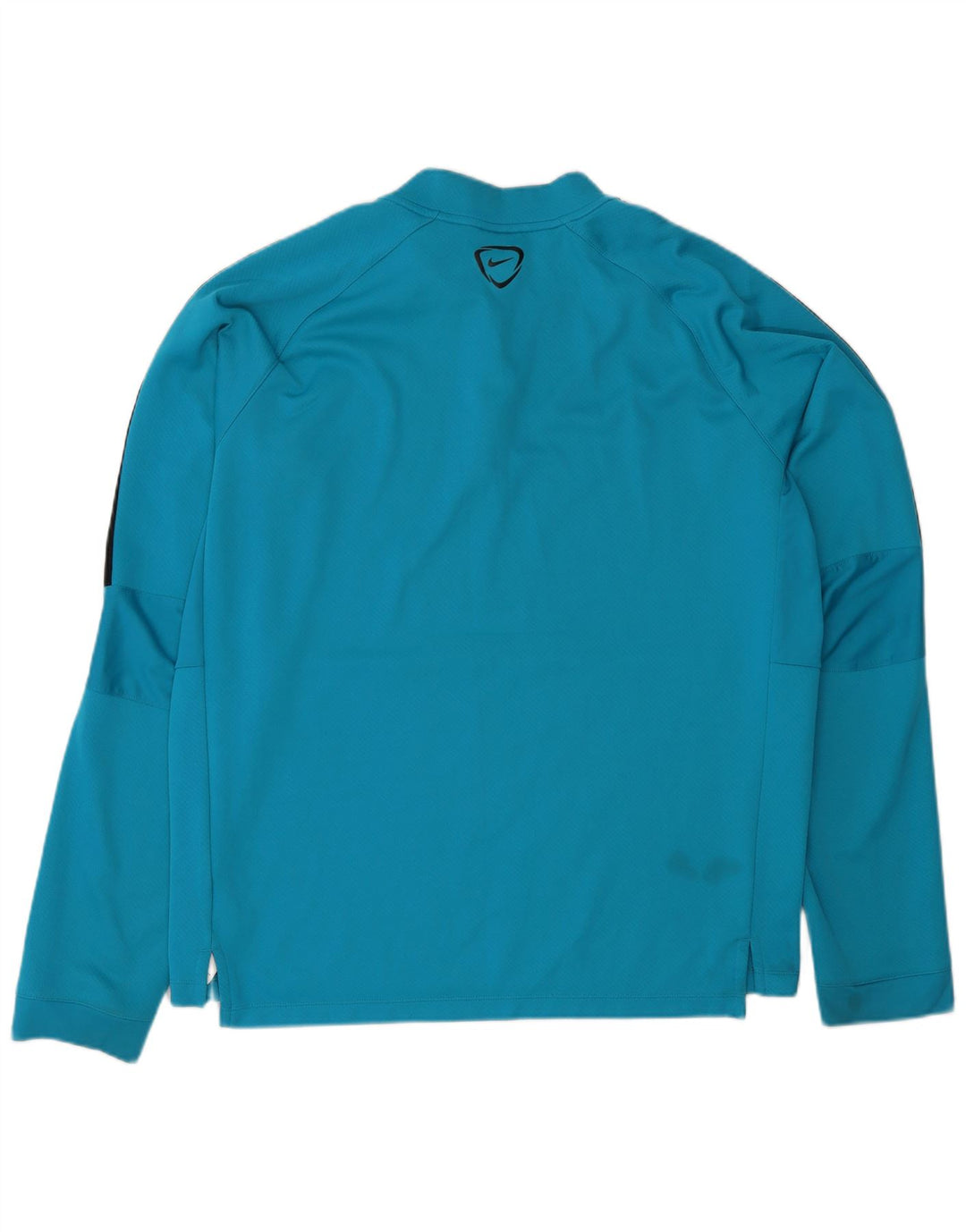 Nike Herre Dri Fit Pullover med lynlås-hals Træningsdragt Top XL Blå Colourblock