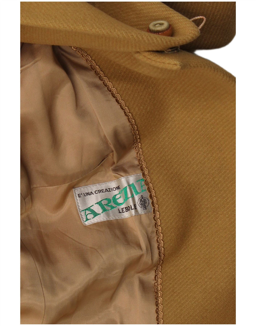 Arezia Dame Dobbeltradet Overfrakke UK 14 Medium Beige