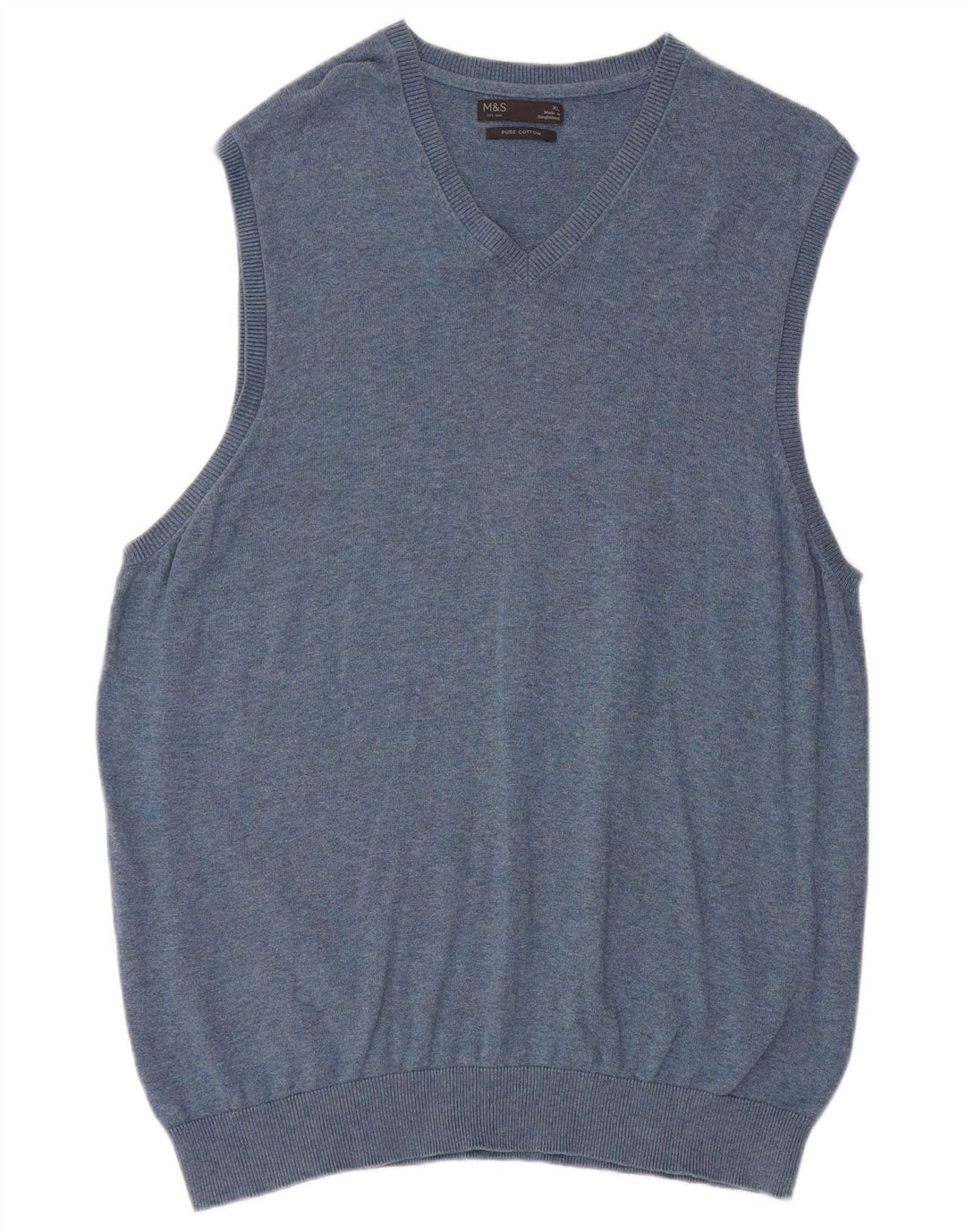 Marks & Spencer Herrevest Tank Top XL Blå Bomuld