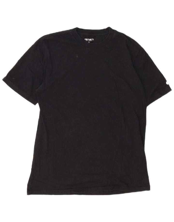 CARHARTT Mens T-Shirt Top Large Black Cotton Vintage Carhartt and Second-Hand Carhartt from Messina Hembry 