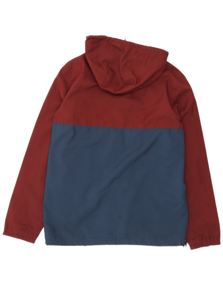 Vans Herre Hættetrøje Regnjakke UK 38 Medium Burgundy Colourblock
