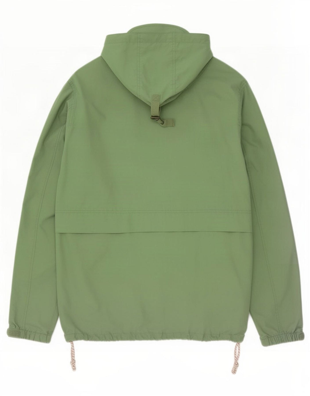 Fat Face Dame Hætte Oversized Regnjakke UK 16 Stor Grøn Bomuld