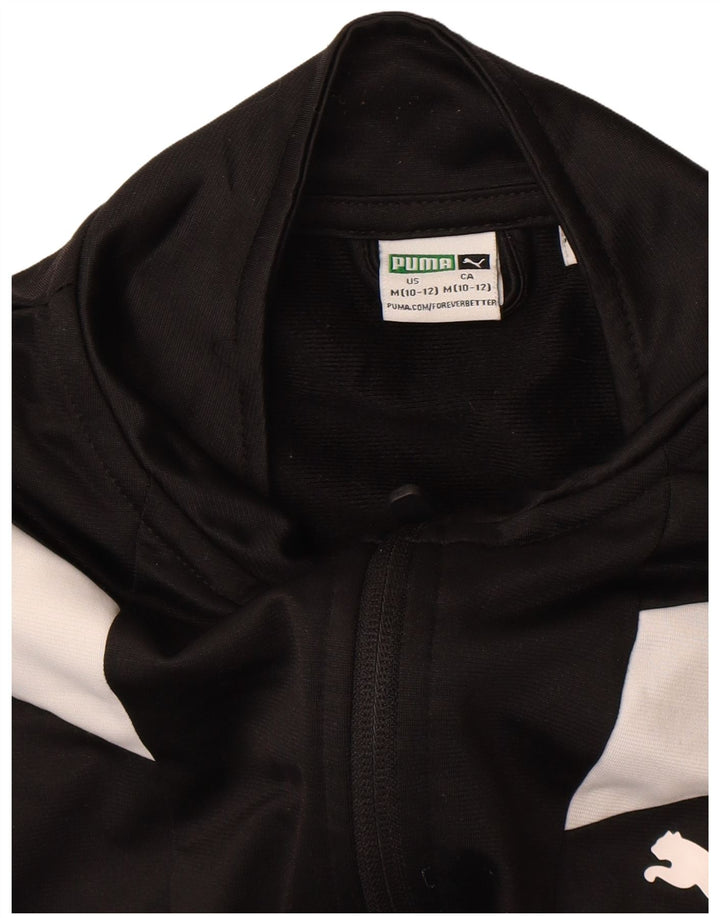 Puma Boys Grafisk træningsdragt topjakke 10-11 år Medium Sort Colourblock