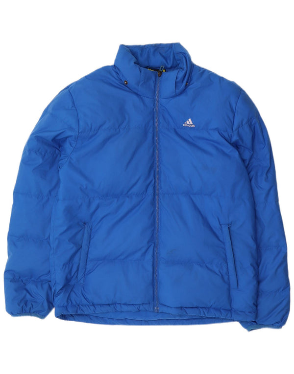 Adidas Polstret Herrejakke UK 38 Medium Blue Polyester