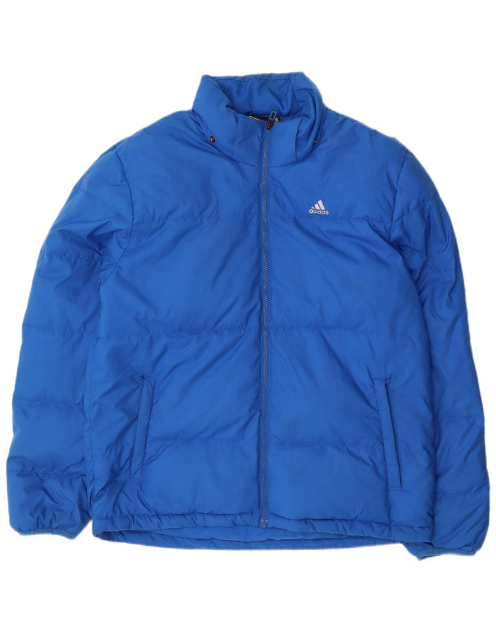 Adidas Polstret Herrejakke UK 38 Medium Blue Polyester