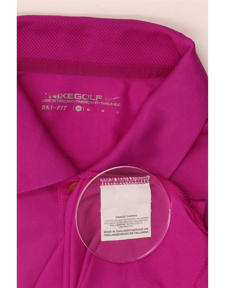 Nike Dri Fit poloshirt til mænd Medium Pink Polyester