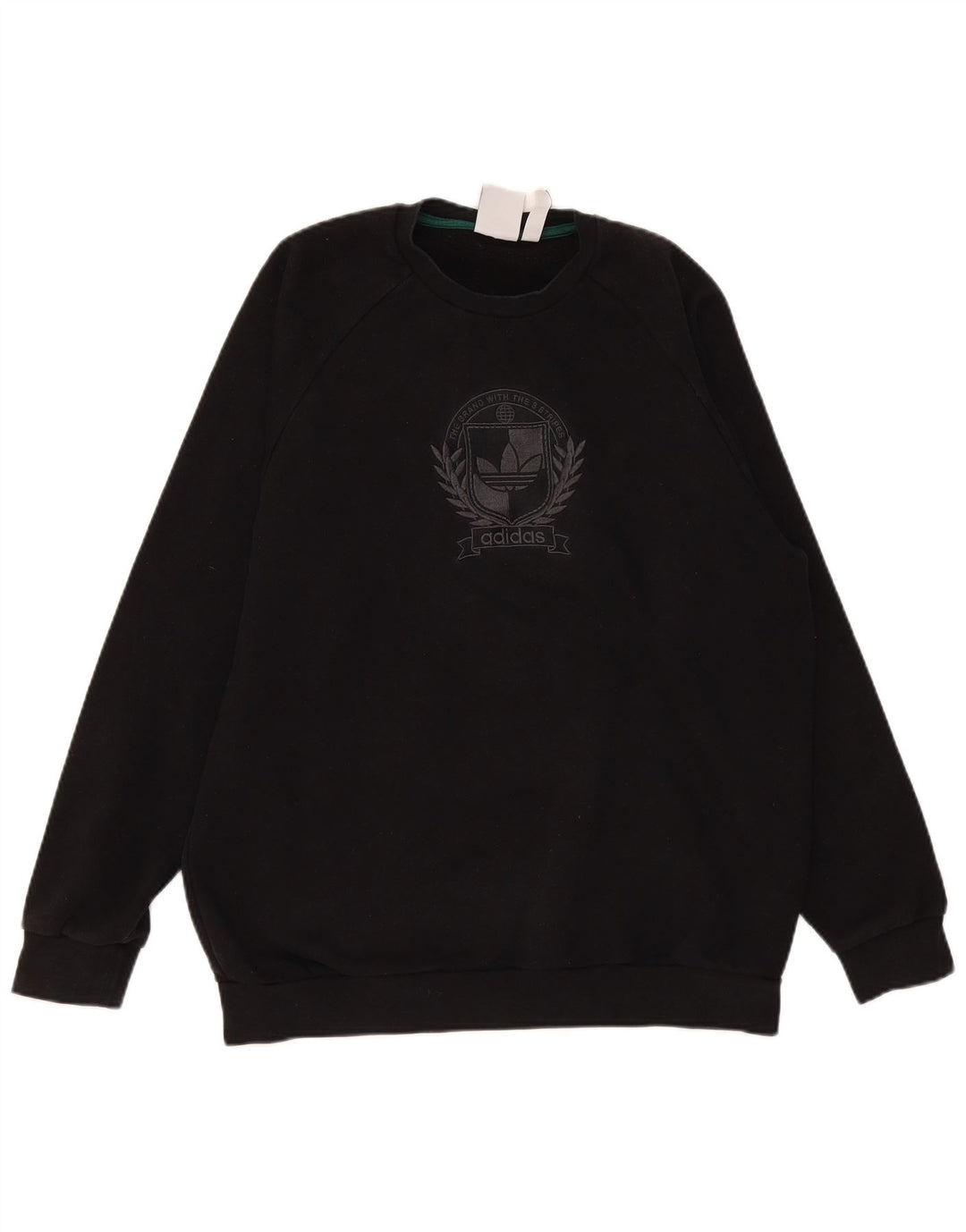 Adidas grafisk sweatshirt til mænd, stor sort bomuld