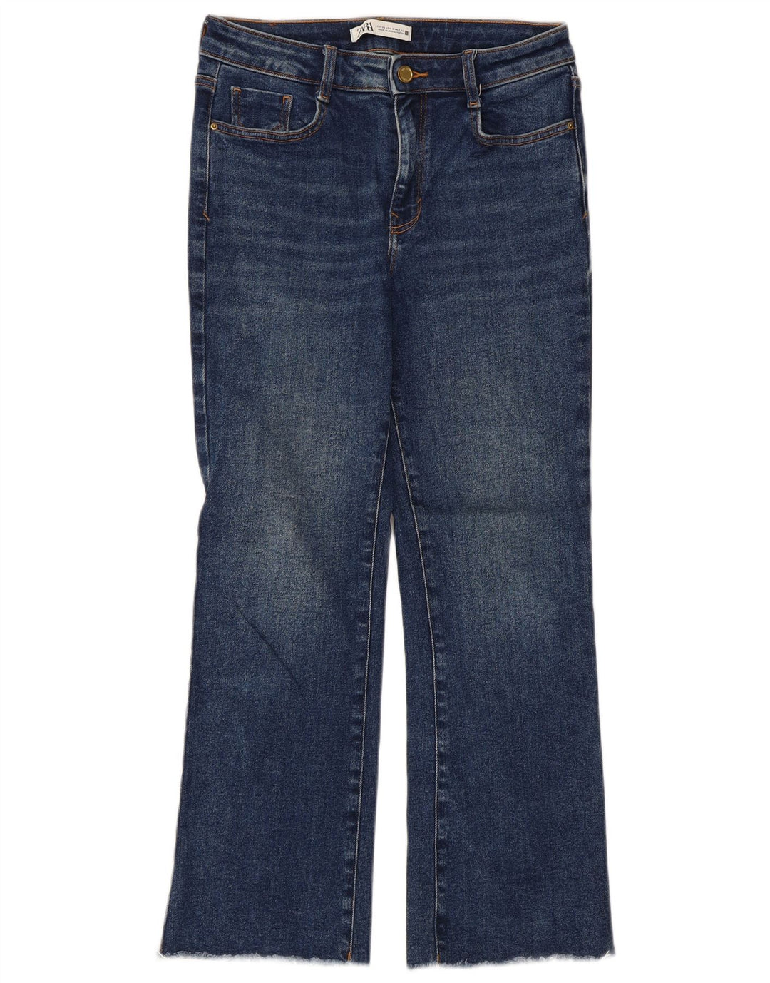 Zara Dame Bootcut Jeans EU 36 XS W26 L26 Blå