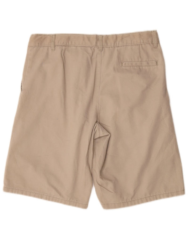 Izod Chino Shorts til kvinder UK 10 Small W32 Beige Bomuld