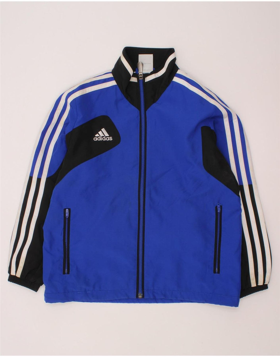 ADIDAS Træningsdragt til drenge Topjakke 7-8 år Blå Colourblock Polyester