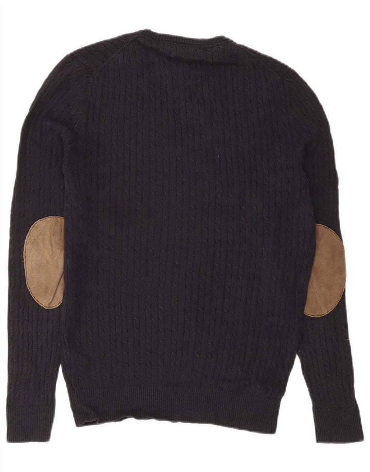 Massimo Dutti Herre V-hals sweater Medium Marineblå Bomuld