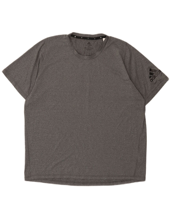 Adidas Herre Aeroready T-Shirt Top XL Grå Polyester