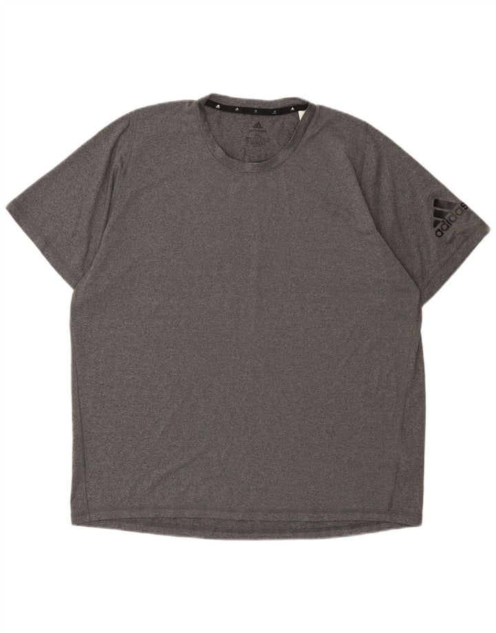 Adidas Herre Aeroready T-Shirt Top XL Grå Polyester