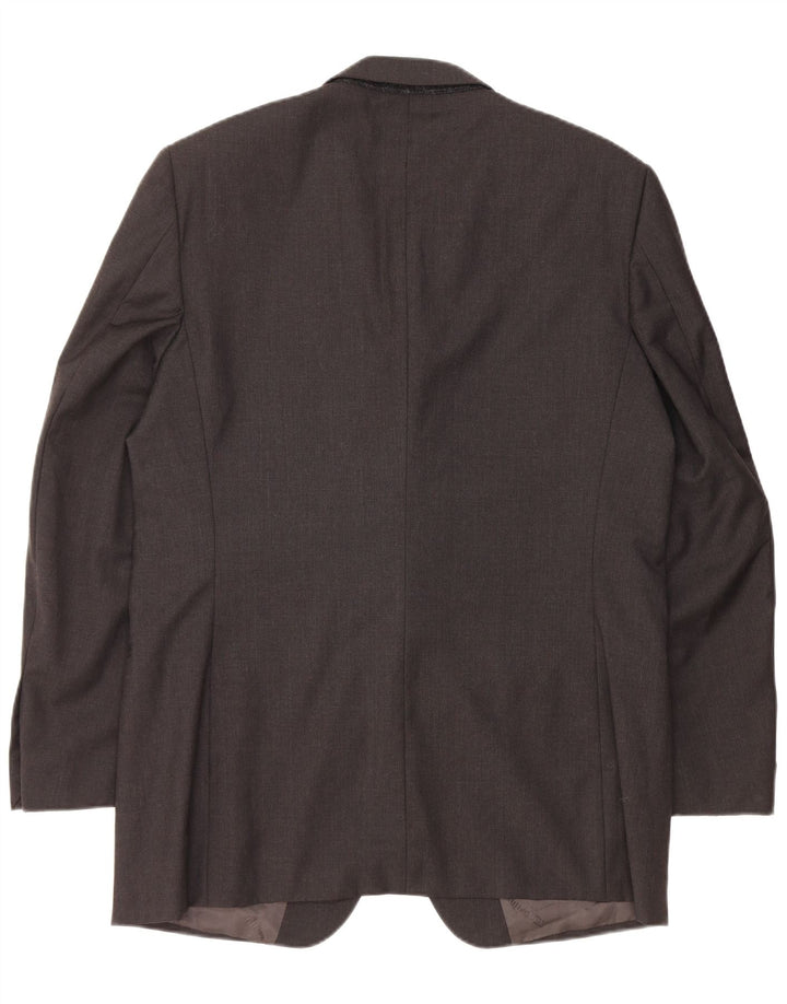 CARLO PIGNATELLI Herre 3-knaps blazerjakke UK 40 Stor sort uld