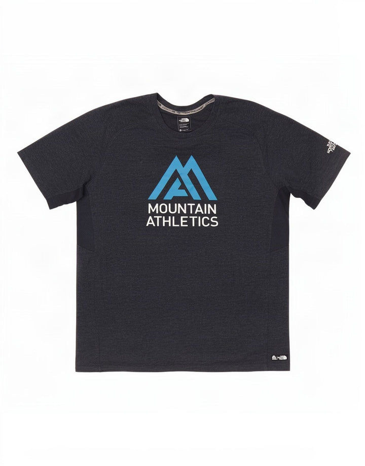 The North Face Herre grafisk T-shirt Top Medium Marineblå Bomuld