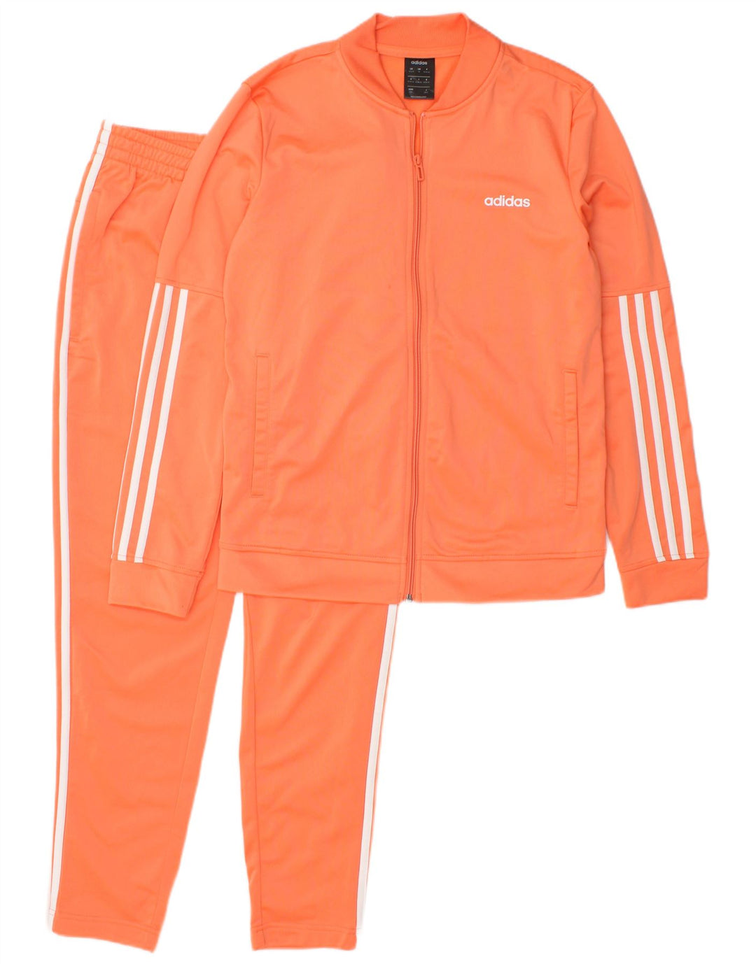 ADIDAS fuld træningsdragt til kvinder UK 12/14 Medium Orange Polyester