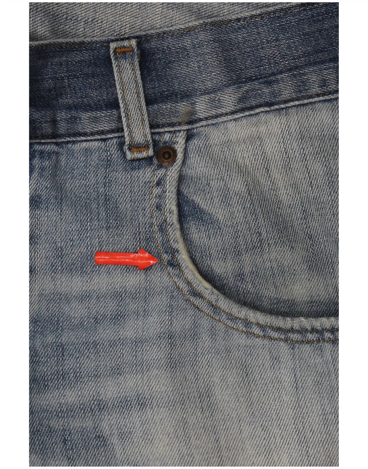 Lee Herre Bermuda Denim Shorts W34 Large Blue Cotton