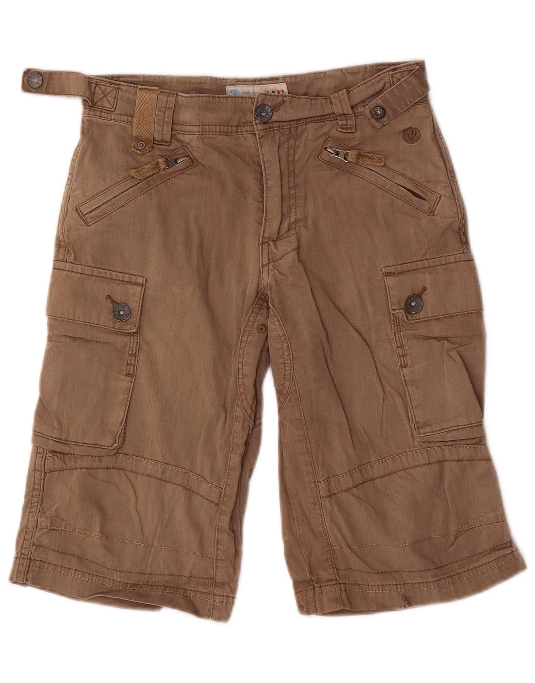 Fat Face Boys Cargo Shorts 11-12 år W28 Brun Bomuld