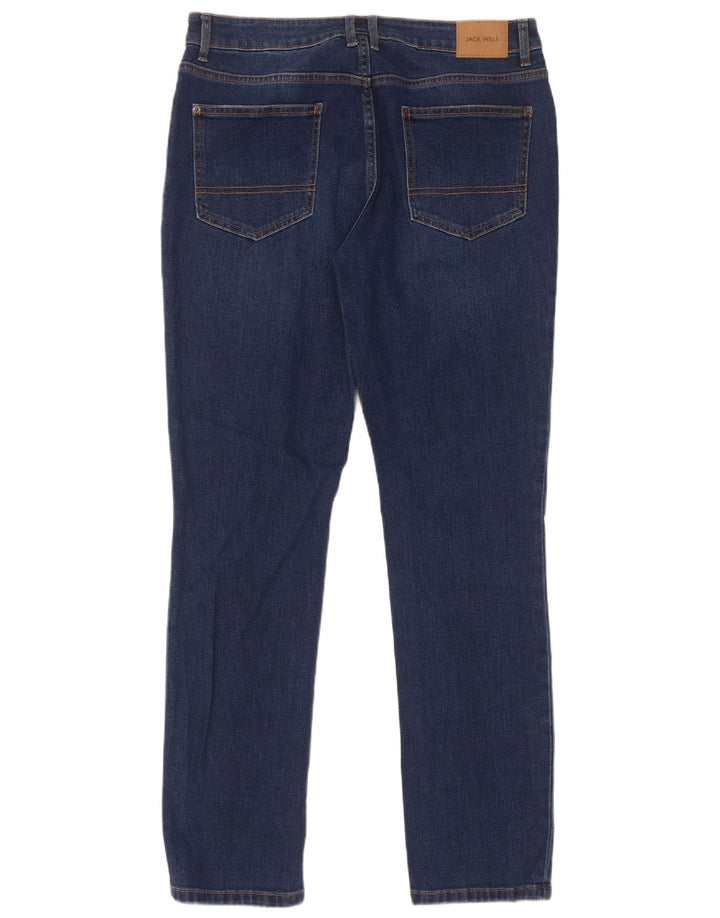 Jack Wills Herre Slim Jeans W32 L34 Marineblå Bomuld