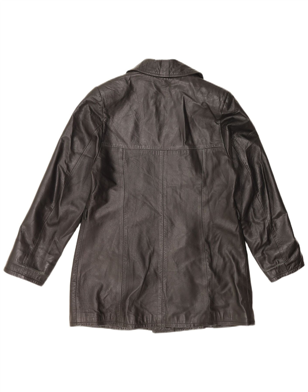 Vintage læderjakke til kvinder UK 18 XL sort læder