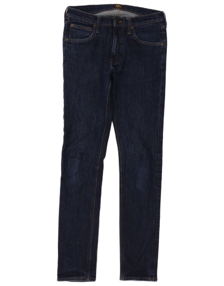 Lee Herre Luke Slim Jeans W30 L34 Marineblå Bomuld