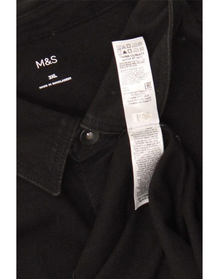 Marks & Spencer Herre denimskjorte 3XL sort bomuld