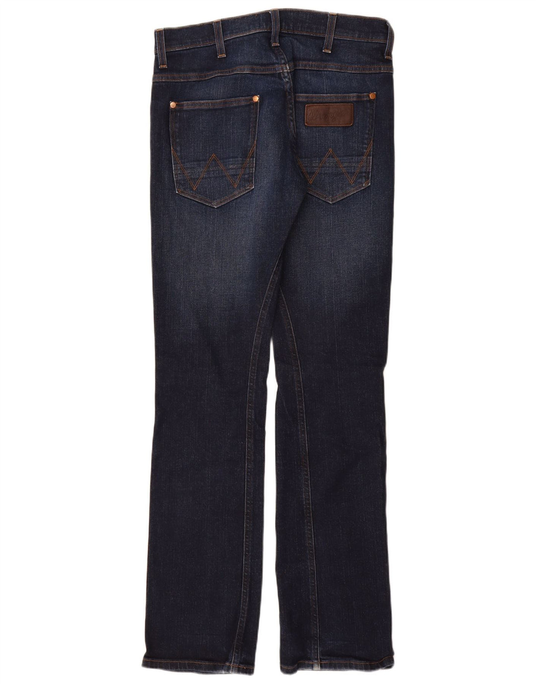 Wrangler Herre Bret Bootcut Jeans W32 L36 Marineblå Bomuld