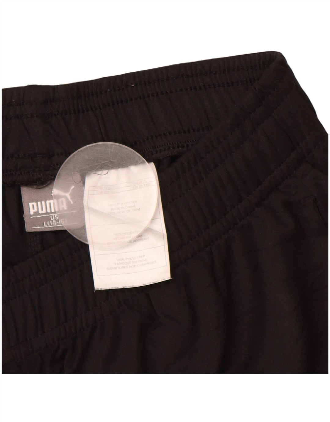 PUMA drenge grafiske sportsshorts 14-15 år store sorte polyester