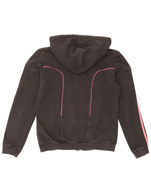 Adidas Dame Hættetrøje Sweater UK 12 Medium Sort Bomuld