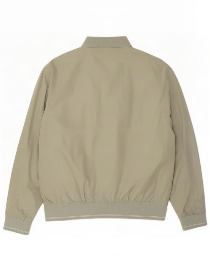 Marks & Spencer Herre Standard Fit Bomber Jacket UK 40 Large Green Polyester