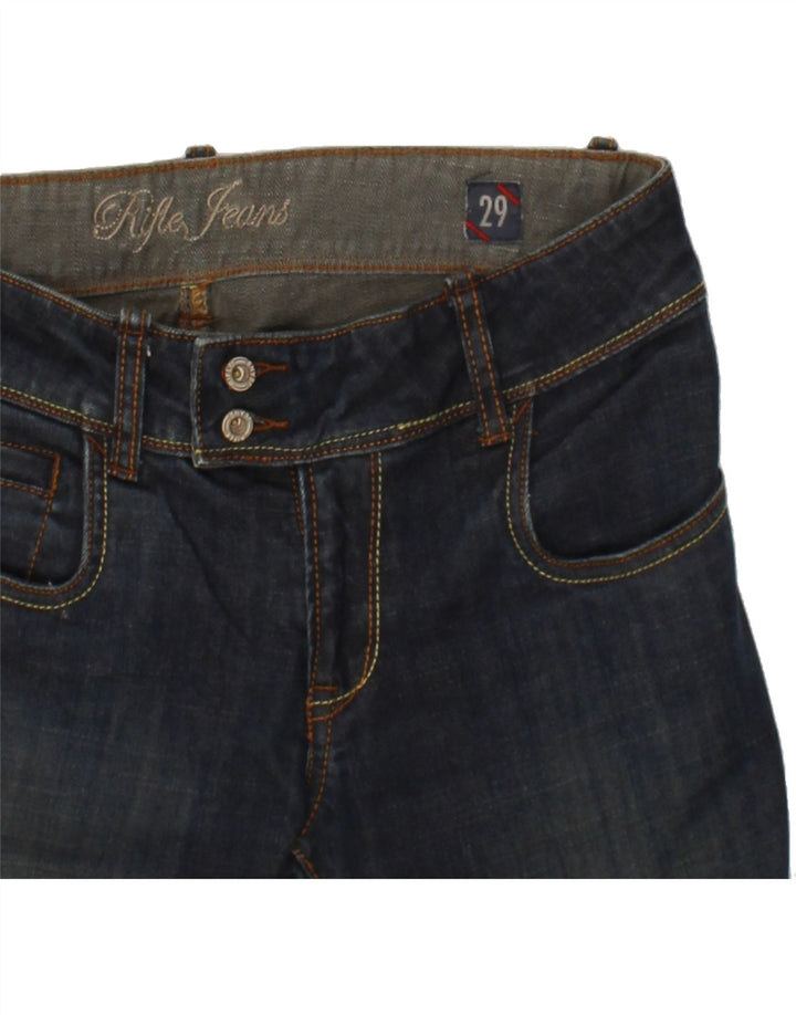 RIFLE Womens Slim Jeans W29 L32 Navy Blue Vintage Rifle and Second-Hand Rifle from Messina Hembry 