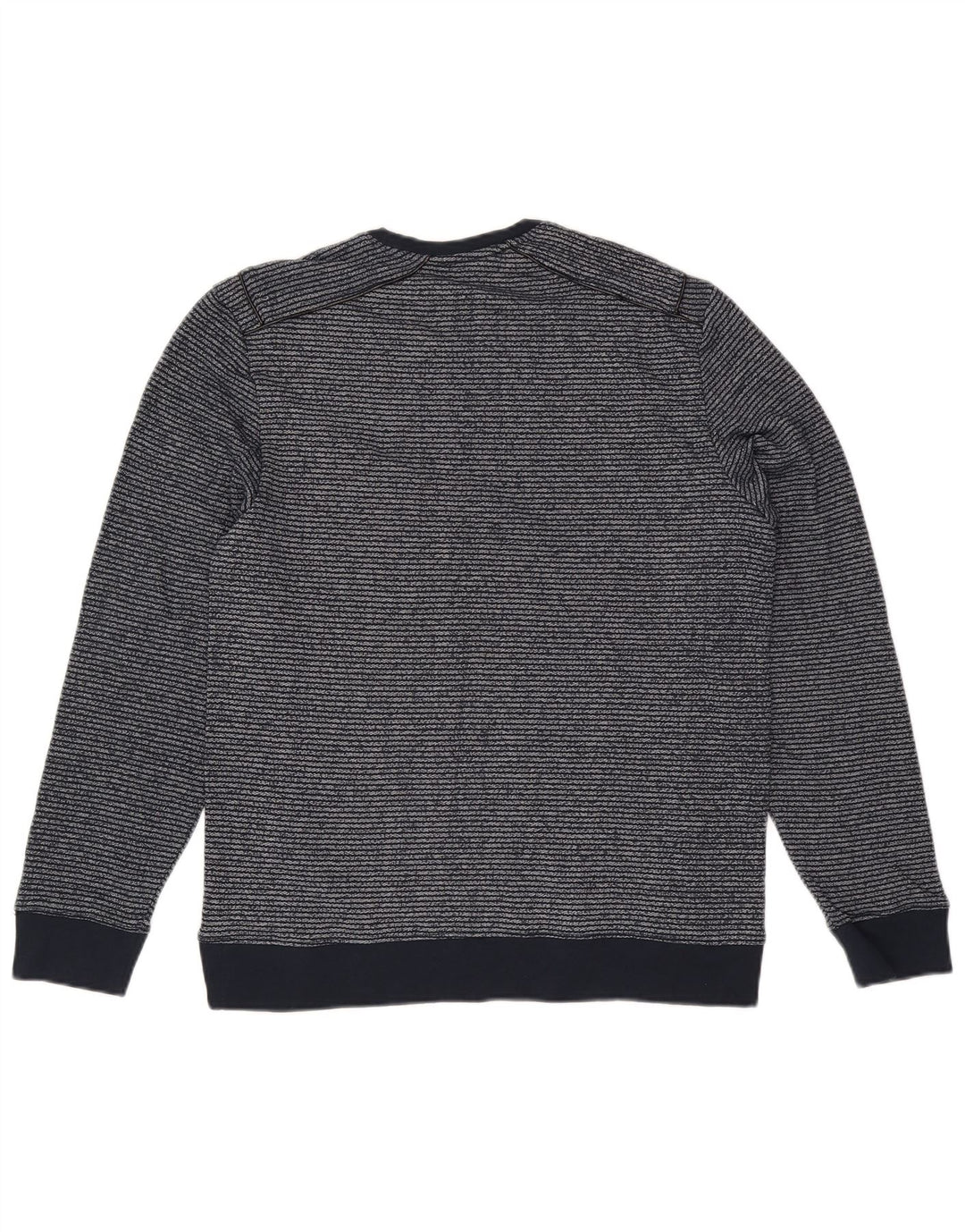 Calvin Klein Herre Sweatshirt Jumper Stor Marineblå Nålestribet Bomuld