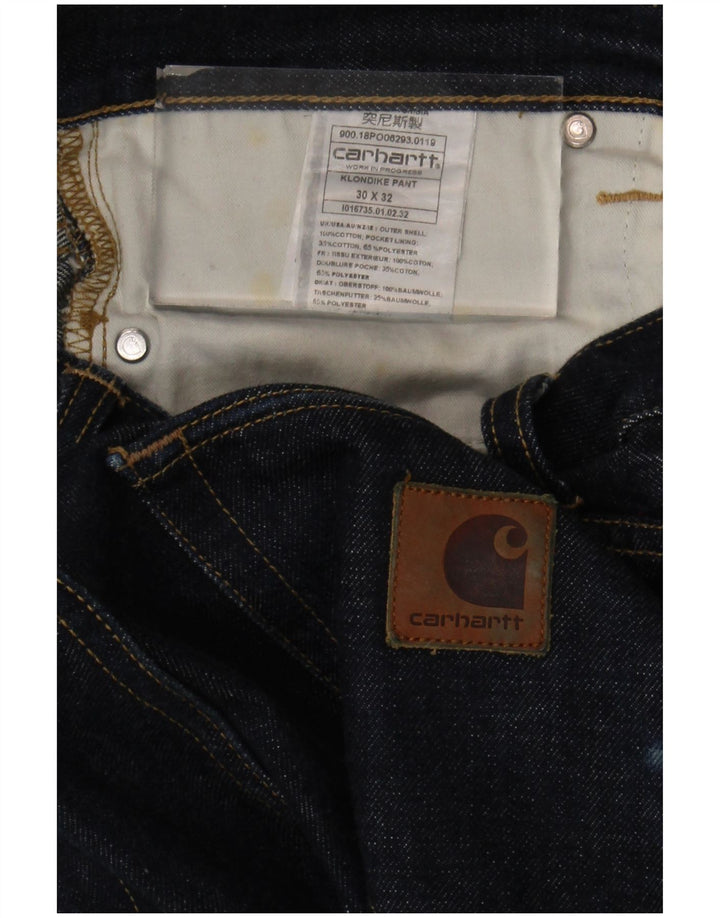 Carhartt Slim Jeans til mænd W30 L32 Marineblå bomuld