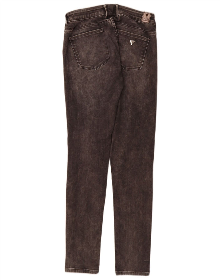 Guess Kvinders Distressed Skinny Jeans W27 L32 Grå Bomuld