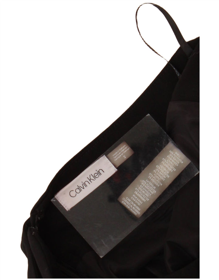 CALVIN KLEIN Blyantnederdel til kvinder US 2 XS W28 Sort polyester