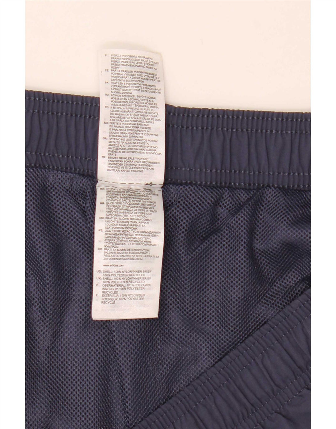 Adidas Herre Sportshorts 2XL Navy Blue Nylon